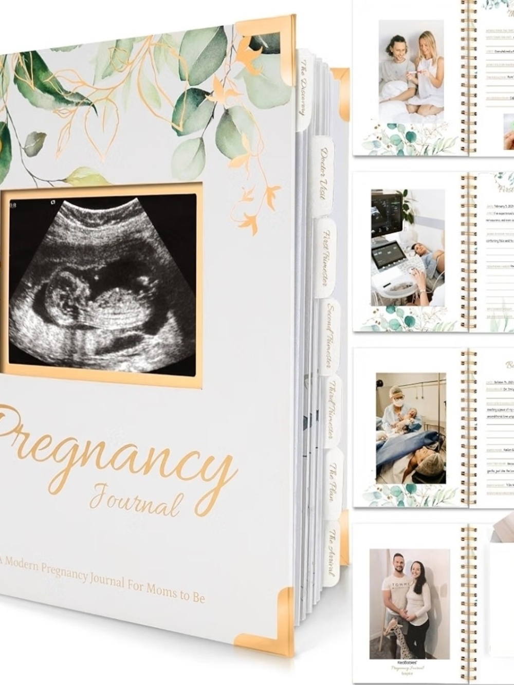 Pregnancy Journal for First Time Moms Gifts - 90 Pages Hardcover Pregnancy Memor